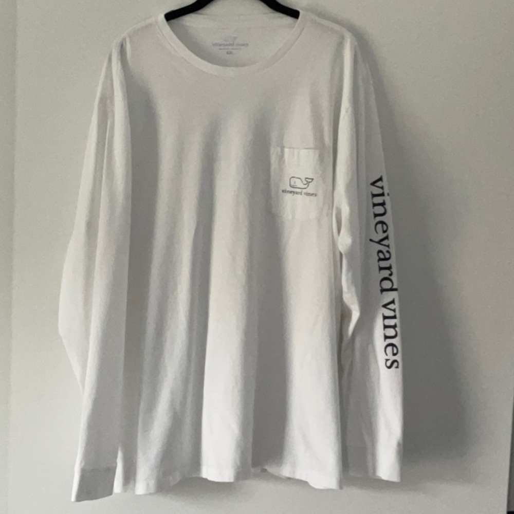 Vineyard Vines White Long Sleeve Tee Casual Comfort